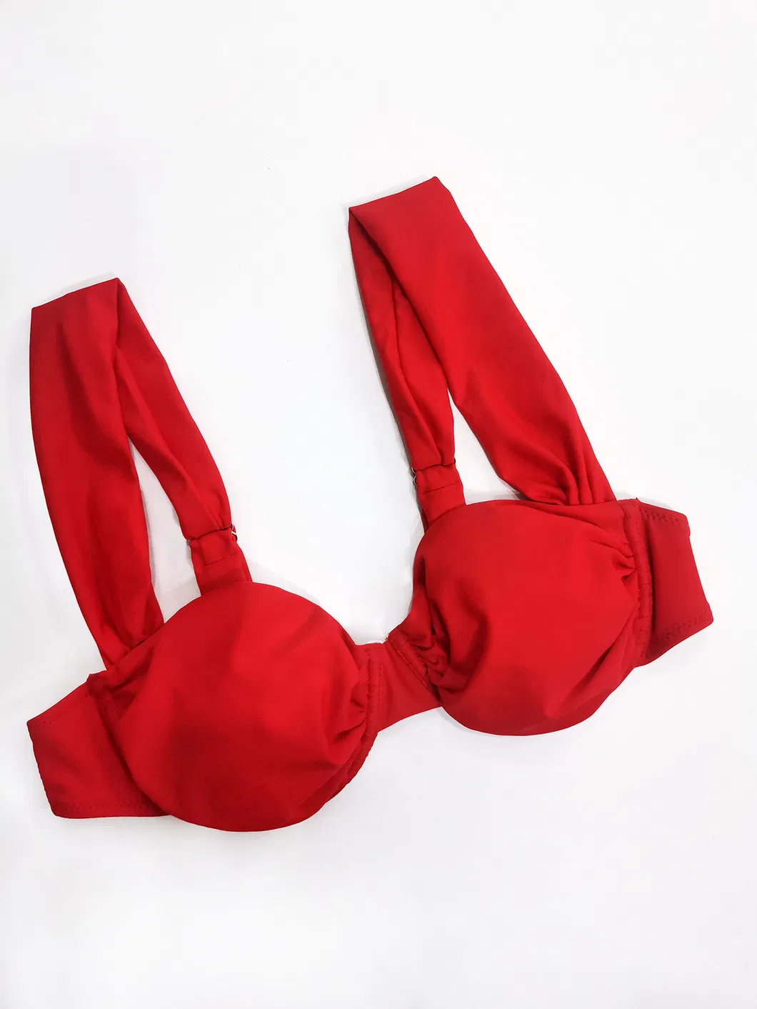Women Two Pieces Solid Color Bikini Underwire Swimwear