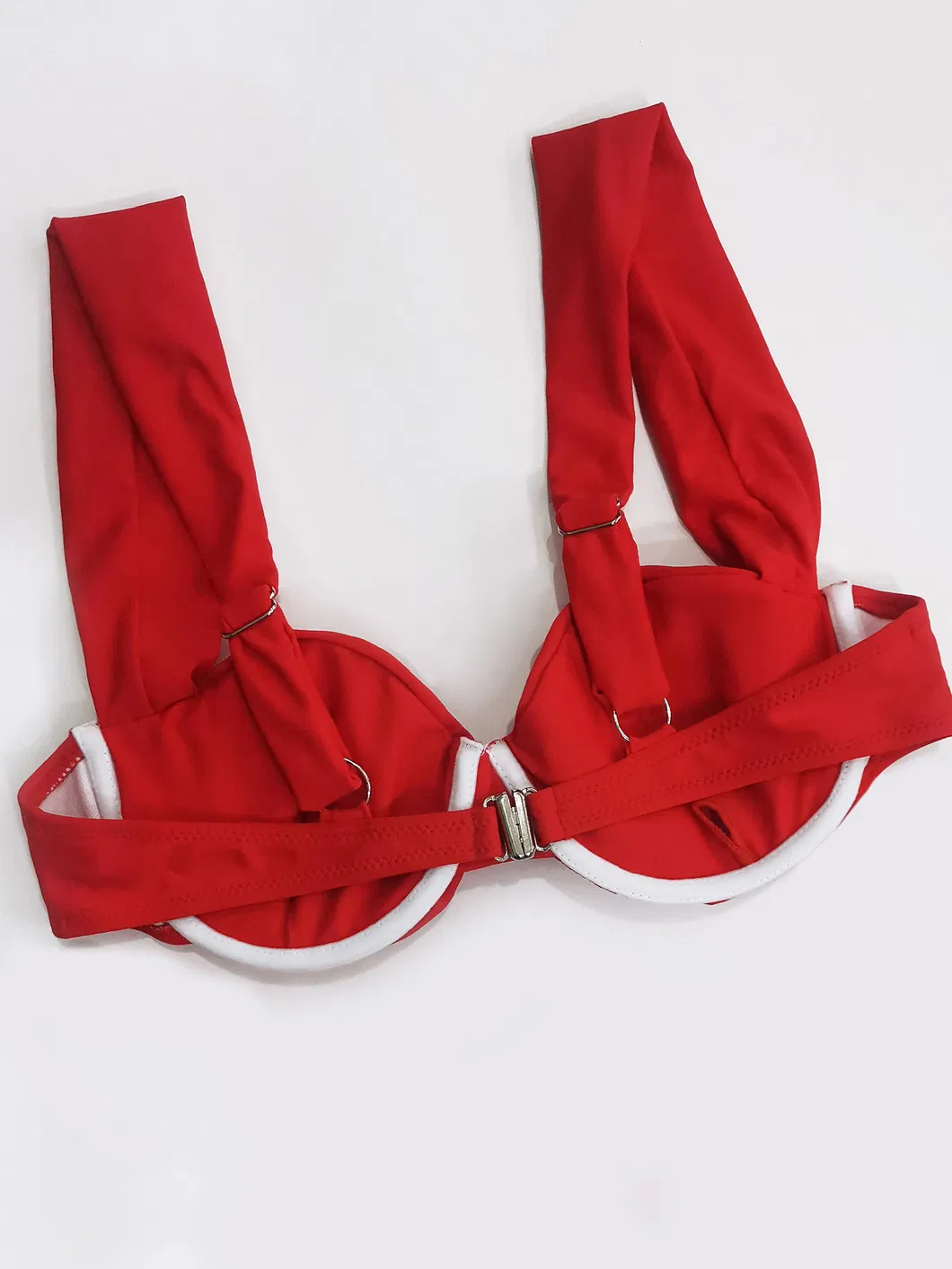 Women Two Pieces Solid Color Bikini Underwire Swimwear