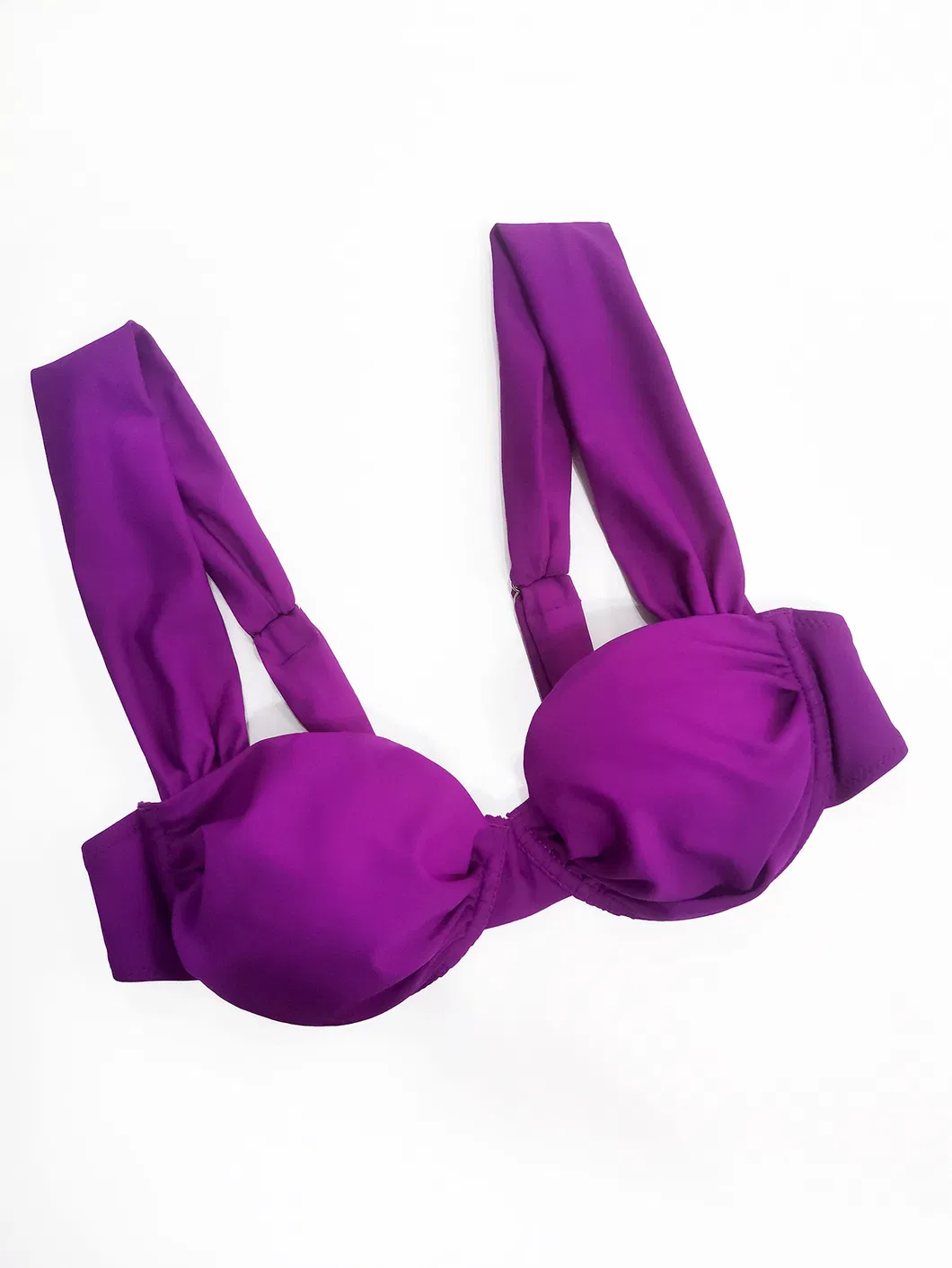 Women Two Pieces Solid Color Bikini Underwire Swimwear