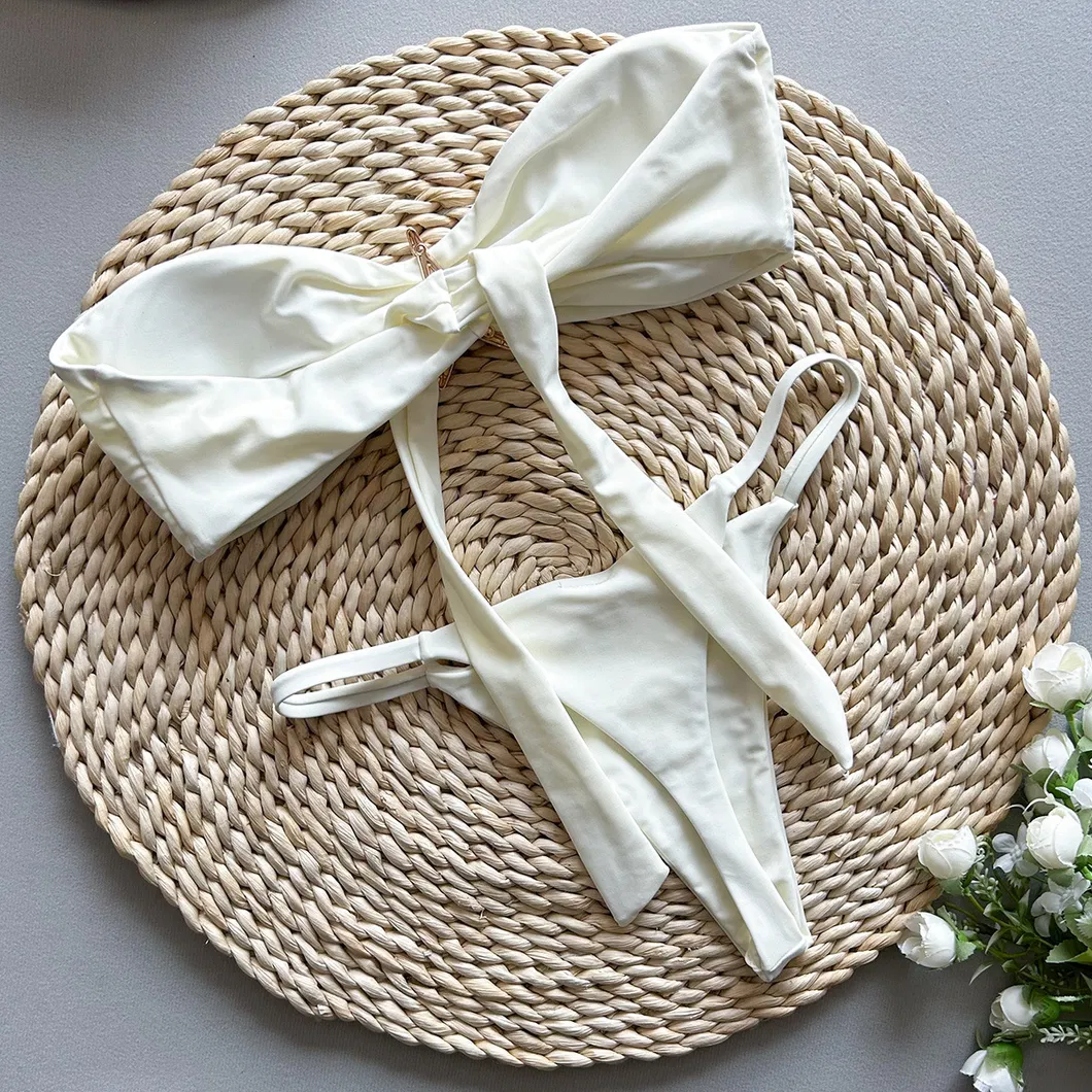 Two Pieces Bandeau Swimsuits with Starfish Hardware