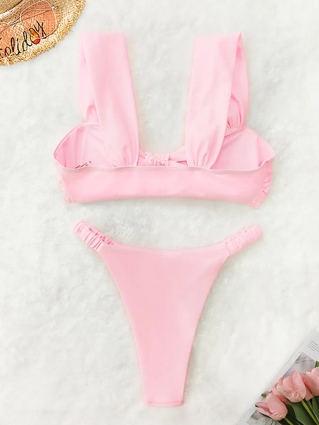 Knot High Cut Two Piece Swimsuits