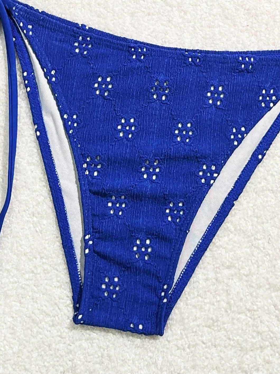 Small Flower Cut out Two Pieces Swimsuits