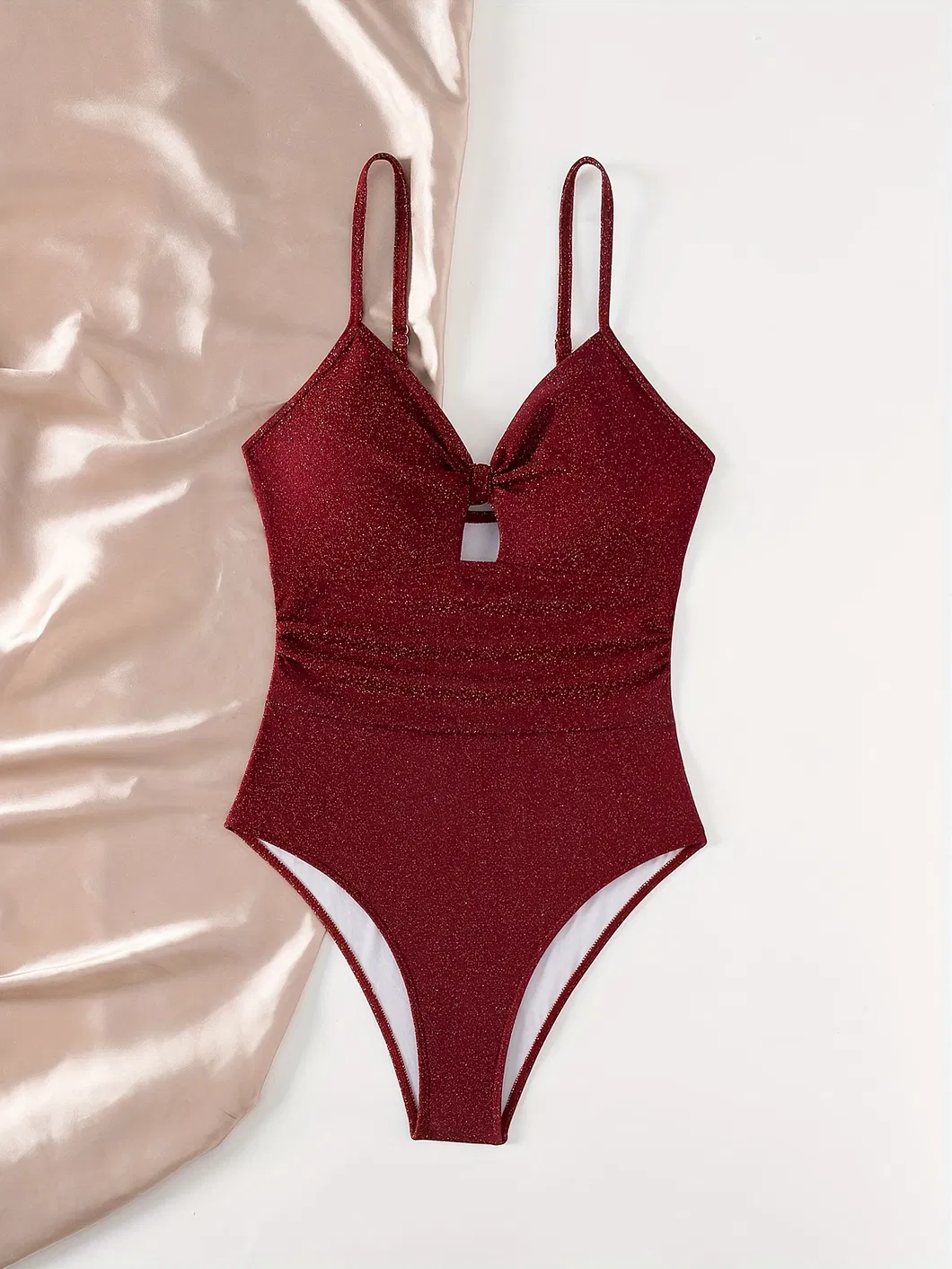 Shinny Cutout One Piece Bikini