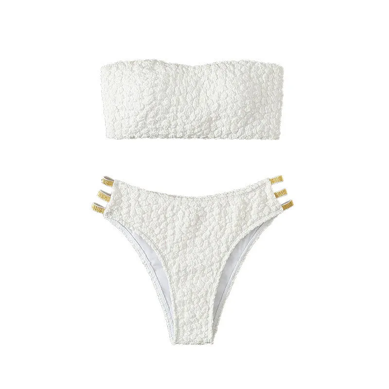 Custom Best Women Sexy Hot Two Pieces Swimwear Bandeau Bikini