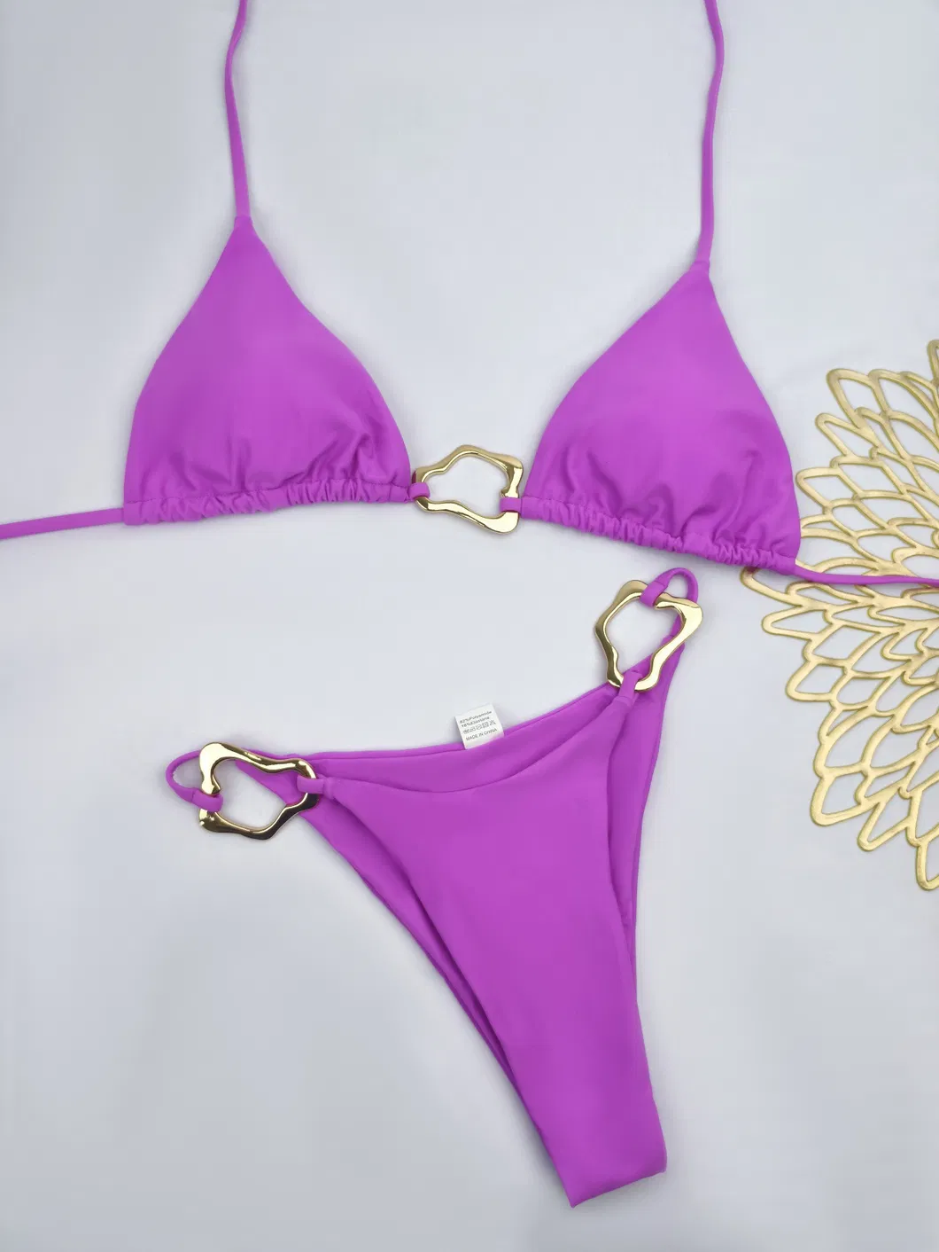 Factory Two Pieces Bikini Wave Ring Sexi Hot Selling Product Women Swimwear