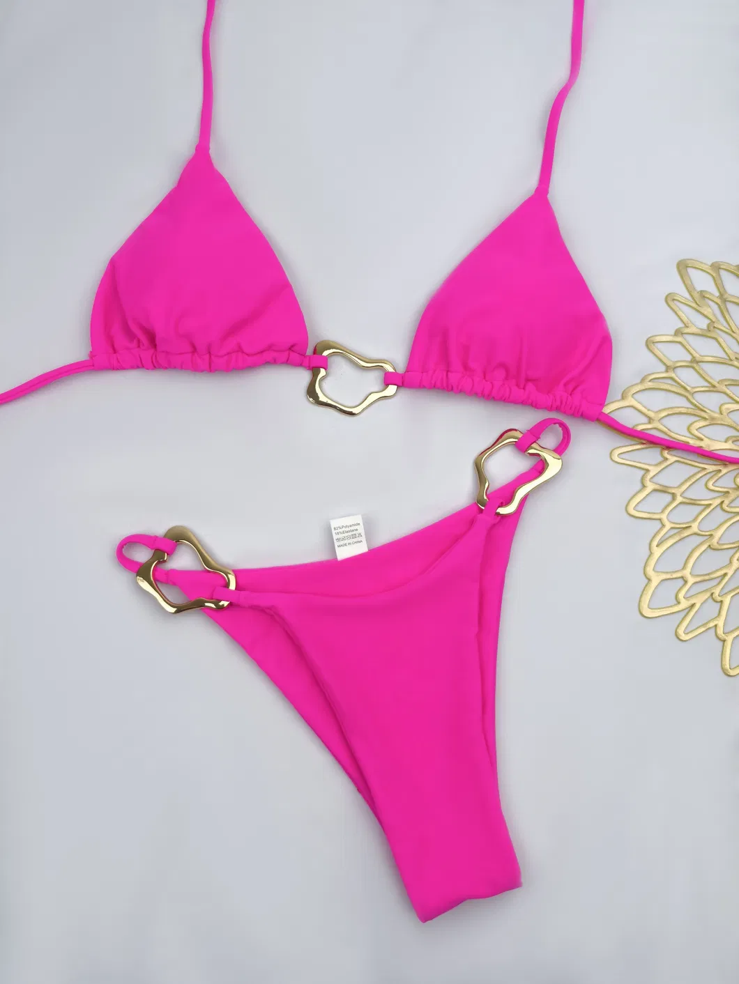 Factory Two Pieces Bikini Wave Ring Sexi Hot Selling Product Women Swimwear