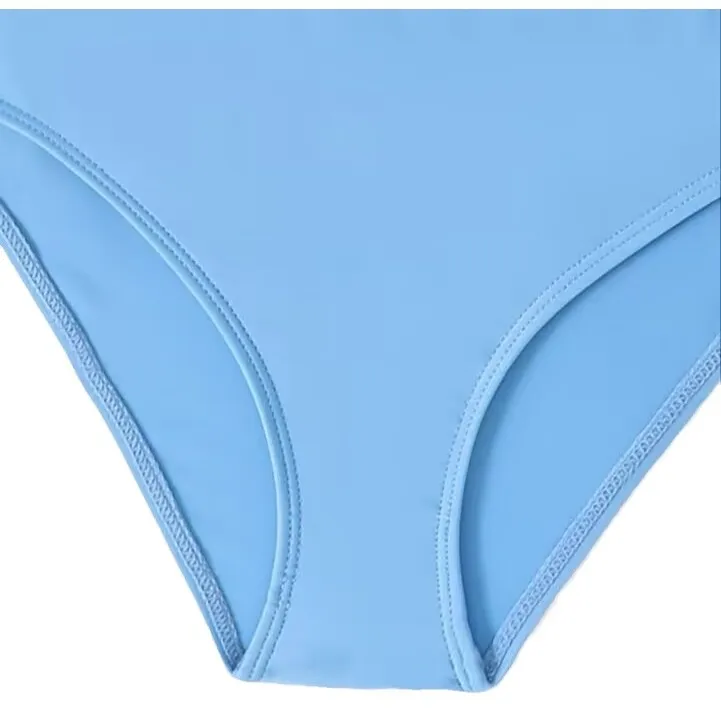 Factory Wholesale Kids Surfing Three Pieces Bikini Printed Long Sleeves Zipper Swimsuit with Trousers