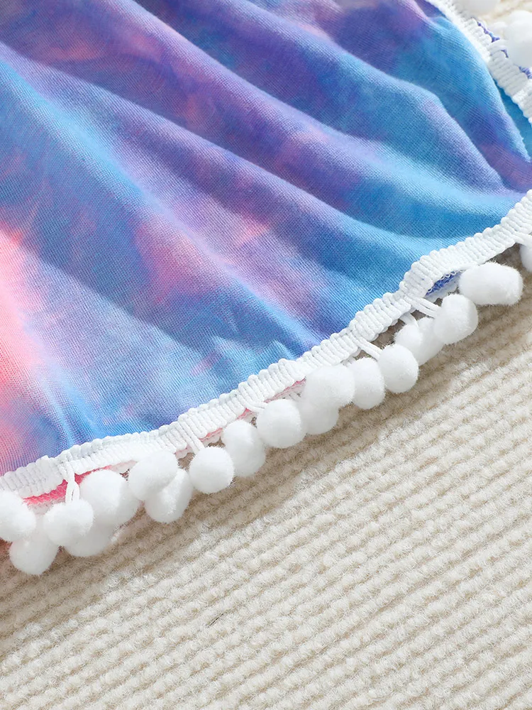 Designer Tie-Dye Tassel Colorful Children High Quality Cover-up