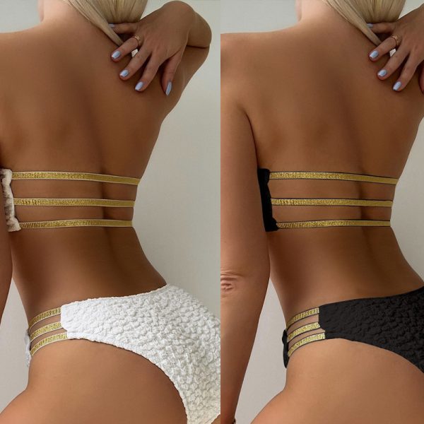 Custom Best Women Sexy Hot Two Pieces Swimwear Bandeau Bikini