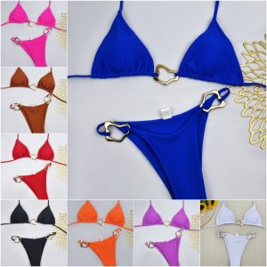 Factory Two Pieces Bikini Wave Ring Sexi Hot Selling Product Women Swimwear