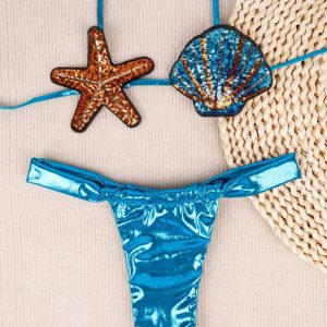 Sequin Starfish and Shell Sexy Bikini